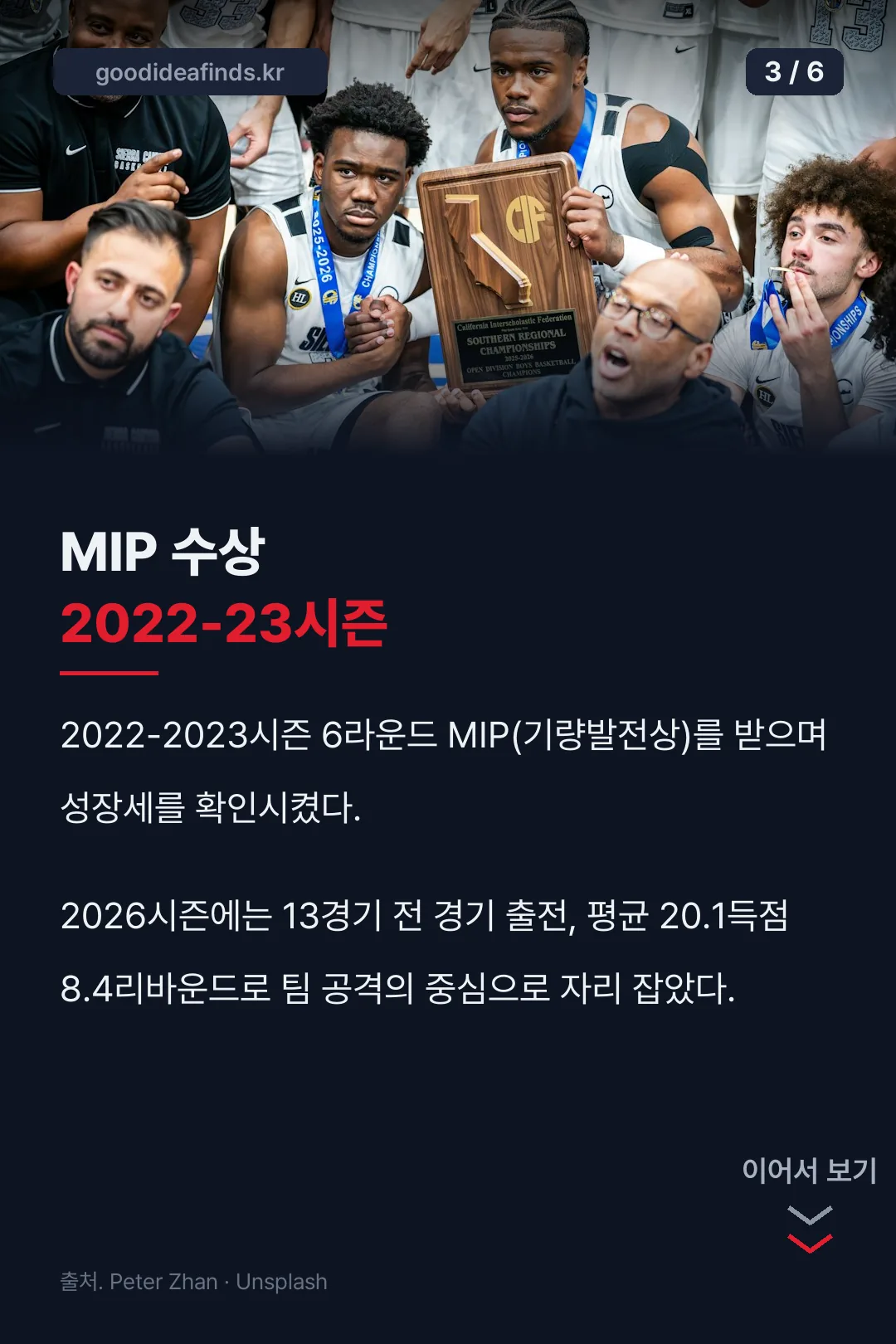 MIP 수상 기록